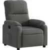 Image de vidaXL Fauteuil relax gris foncé tissu microfibre
