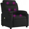 Image de vidaXL Fauteuil de massage noir tissu