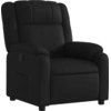Image de vidaXL Fauteuil relax noir similicuir