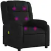 Image de vidaXL Fauteuil de massage noir similicuir