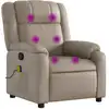 Image de vidaXL Fauteuil de massage Cappuccino-Brun Similicuir