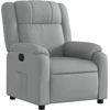 Image de vidaXL Fauteuil relax gris clair Tissu