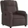 Image de vidaXL Fauteuil relax brun foncé Tissu