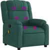 Image de vidaXL Fauteuil de massage vert foncé Tissu