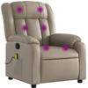 Image de vidaXL Fauteuil de massage Cappuccino-Brun Similicuir