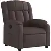 Image de vidaXL Fauteuil relax brun foncé Tissu