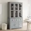 Image de vidaXL Highboard BODO Gris 115,5x43x200,5 cm Pin massif