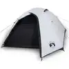Image de vidaXL Tente de camping dôme 4 personnes blanche foncée étanche à l'eau