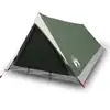 Image de vidaXL Tente de camping 2 personnes Vert Imperméable