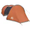 Image de vidaXL Tente tunnel 4 personnes Orange Etanche