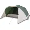 Image de vidaXL Tente de camping avec auvent 4 personnes Vert Etanche