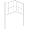 Image de vidaXL Tête de lit de rechange en métal blanc 75 cm