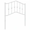 Image de vidaXL Tête de lit de rechange en métal blanc 80 cm