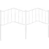 Image de Tête de lit métal blanc 180 cm