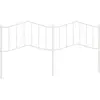 Image de vidaXL Tête de lit de rechange en métal blanc 193 cm