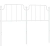 Image de vidaXL Tête de lit de rechange en métal blanc 150 cm