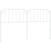 Image de vidaXL Tête de lit de rechange en métal blanc 180 cm