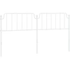 Image de vidaXL Tête de lit de rechange en métal blanc 193 cm