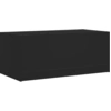 Image de vidaXL Table basse avec portes en verre noir 102x50x42 cm