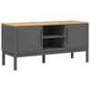 Image de vidaXL Armoire TV FLORO Gris 114x43x55 cm Pin massif