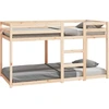 Image de vidaXL Lit superposé sans matelas 90x190 cm pin massif