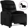 Image de vidaXL Fauteuil relax électrique noir similicuir