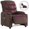 Image de vidaXL Fauteuil de massage électrique brun similicuir