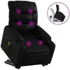Image de vidaXL Fauteuil de massage avec releveur Noir similicuir