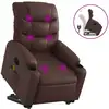 Image de vidaXL Fauteuil de massage avec releveur Marron Similicuir