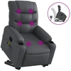 Image de vidaXL Fauteuil de massage avec releveur Gris Similicuir