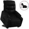 Image de vidaXL Fauteuil relax releveur électrique noir similicuir