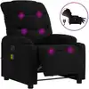 Image de vidaXL Fauteuil de massage électrique noir tissu