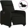 Image de vidaXL Fauteuil relax électrique noir tissu