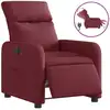Image de vidaXL Fauteuil relax électrique vin rouge tissu