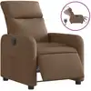 Image de vidaXL Fauteuil relax électrique marron Tissu
