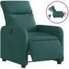 Image de Fauteuil Relax Electrique Tissu Vert Foncé