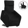 Image de vidaXL Fauteuil relax avec releveur Noir Tissu