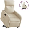 Image de vidaXL Fauteuil relax avec releveur Crème Tissu