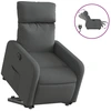 Image de vidaXL Fauteuil relax avec releveur électrique Tissu gris foncé