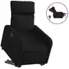 Image de vidaXL Fauteuil relax releveur électrique noir tissu