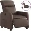 Image de vidaXL Fauteuil relax électrique marron similicuir