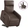 Image de vidaXL Fauteuil relax avec releveur Marron Similicuir