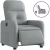 Image de vidaXL Fauteuil relax électrique gris clair Tissu