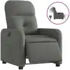 Image de vidaXL Fauteuil relax électrique gris foncé Tissu