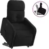 Image de vidaXL Fauteuil relax avec releveur Noir Tissu