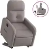 Image de vidaXL Fauteuil relax avec releveur Taupe Tissu