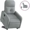 Image de vidaXL Fauteuil relax avec releveur électrique Gris clair Tissu
