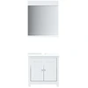 Image de vidaXL Ensemble de meubles de salle de bain 2 pièces BERG blanc pin massif