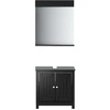 Image de vidaXL Ensemble de meubles de salle de bain 2 pièces BERG noir pin massif