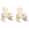Image de vidaXL Chaises à bascule Adirondack 2 pcs. Sapin massif